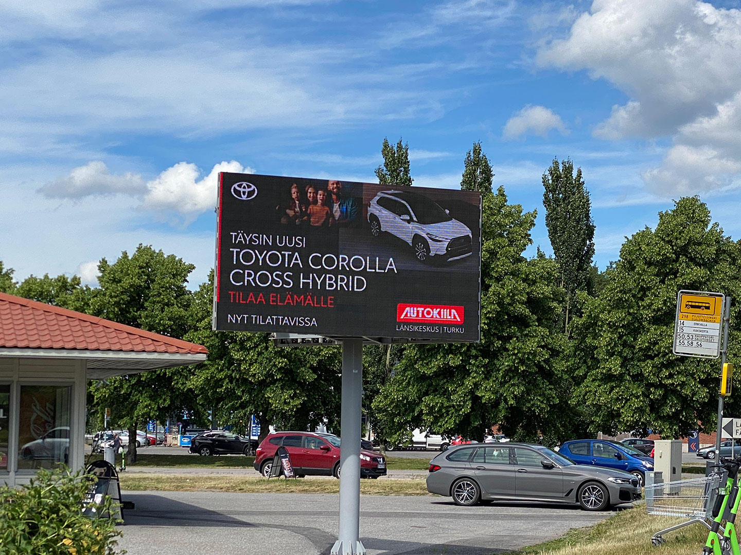 Dual side led screen/Turku