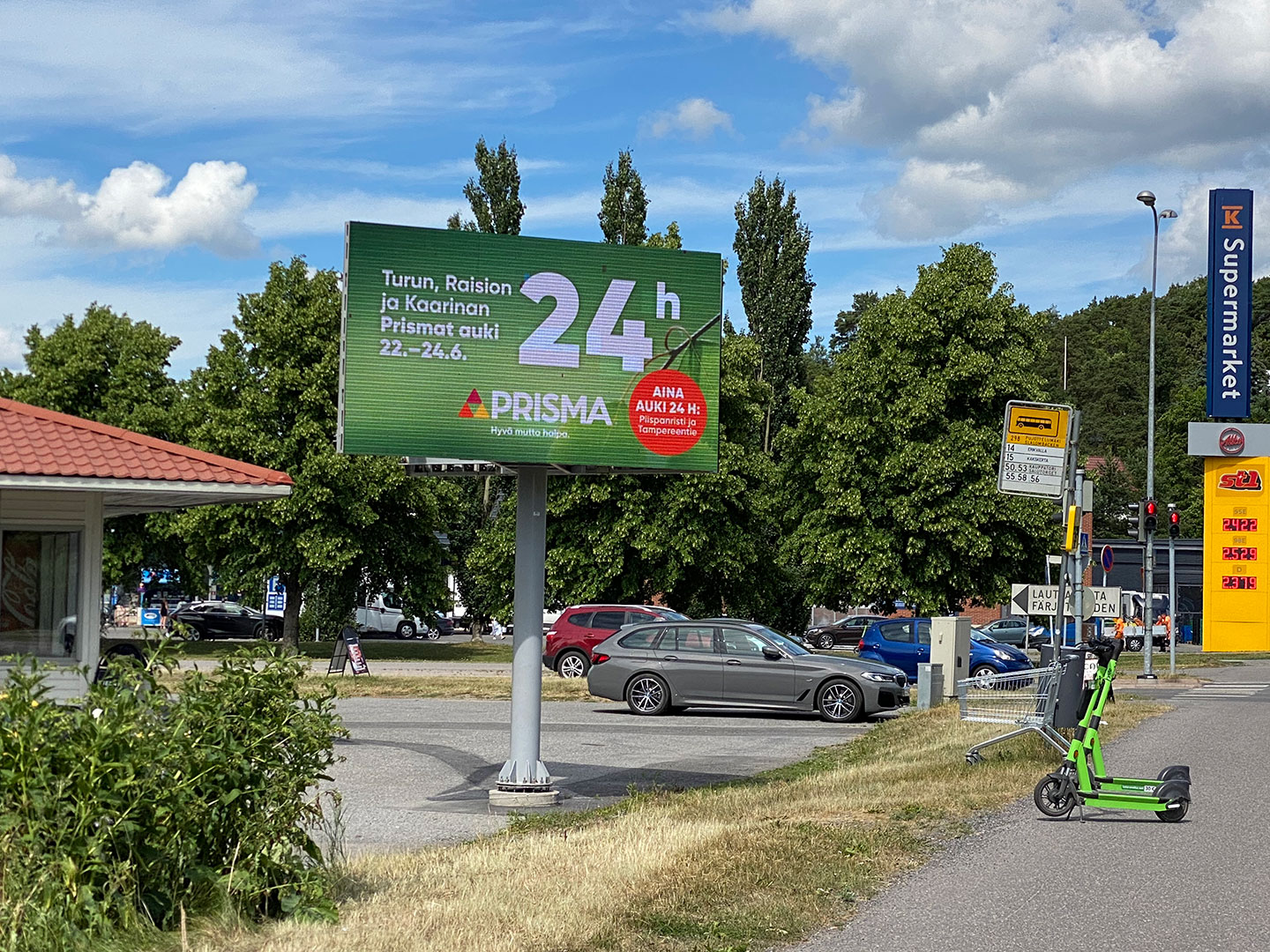 Dual side led screen/Turku